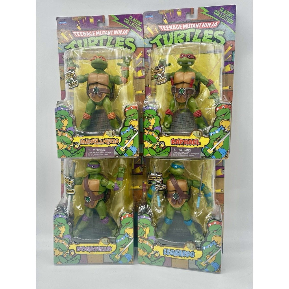 NEW Playmates Teenage Mutant Ninja Turtles 2012 Classic Collection 4 Figure LOT